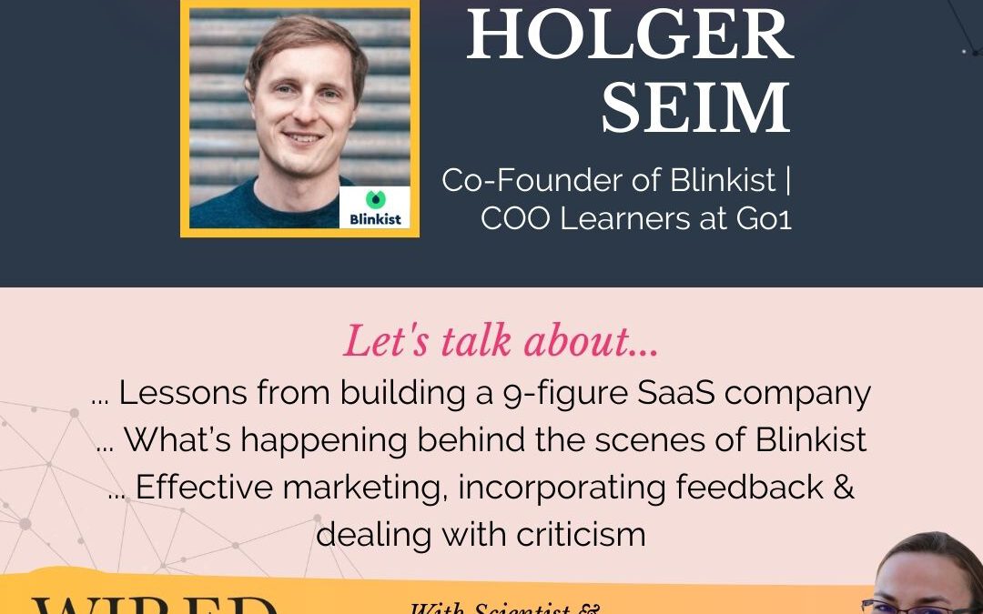Building Blinkist with Holger Seim | Episode #155