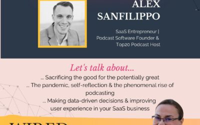 Wired For Success Podcast #63: Taking Calculated Risks, SaaS, Covid & The Rise of Podcasting with Alex Sanfilippo