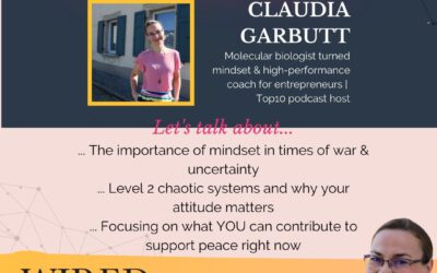 Wired For Success Podcast Episode #74: Mindset in Times of War & Uncertainty with Claudia Garbutt